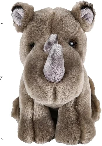 Miniatura 2 de Rhode Island Novelty Peluche de rinoceronte de 7 pulgadas