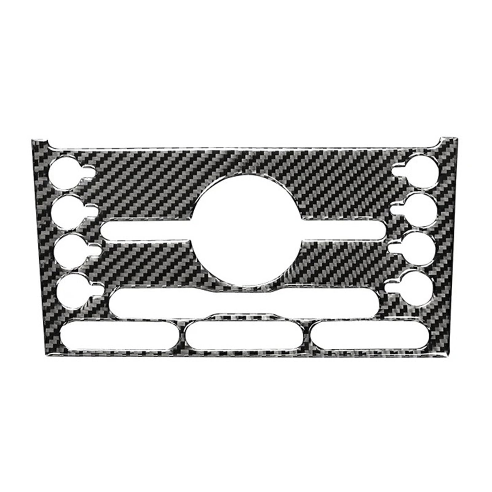 Carbon Fiber Compatible for Explorer 2013-2019 Accessories Interior Car Central Control Button Panel Decoration Frame Cover Stickers(TYPE5)