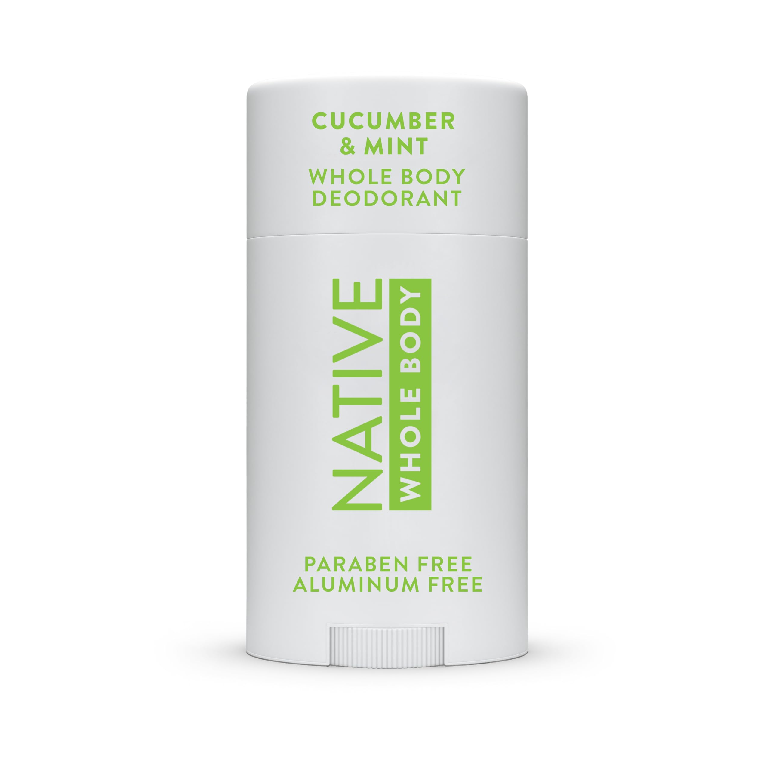 Native Whole Body Deodorant Stick Contains Naturally Derived Ingredients, Deodorant for Men and Women | 72 Hour Odor Protection, Aluminum Free with Coconut Oil and Shea Butter | Cucumber & Mint