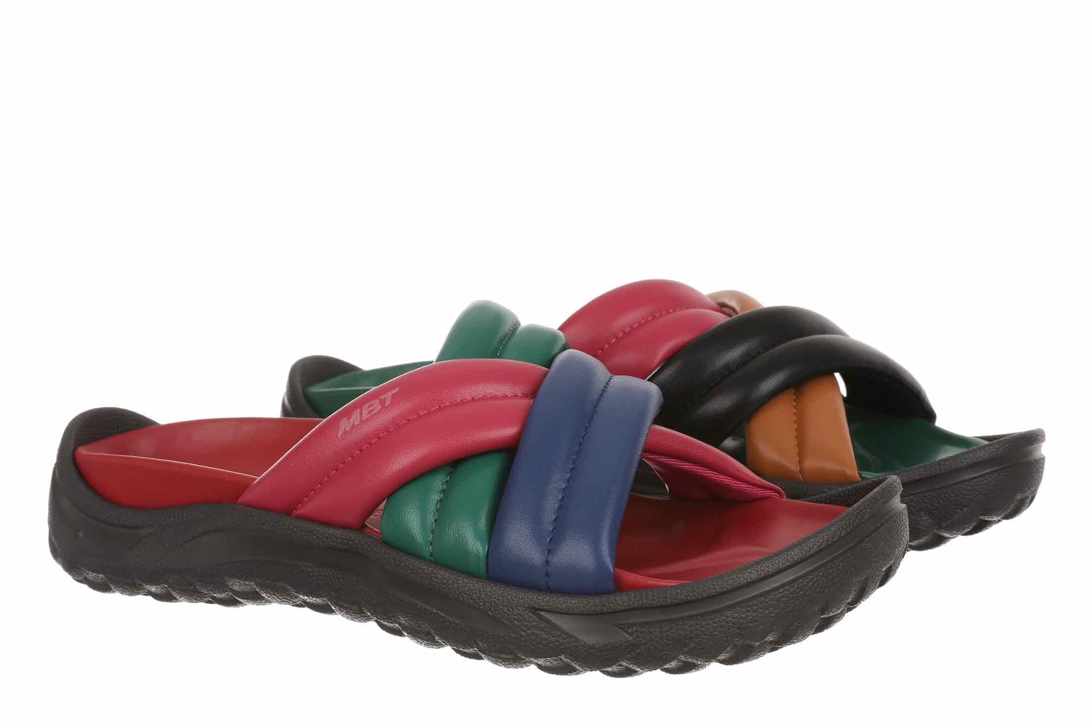 MBT MIO Sandales pour Femme en Cuir. Chaussures Légères et Confortables pour Printemps Été. Chaussures Physiologiques Confort et Stabilité. Sandales de Récupération pour S'habiller Moderne