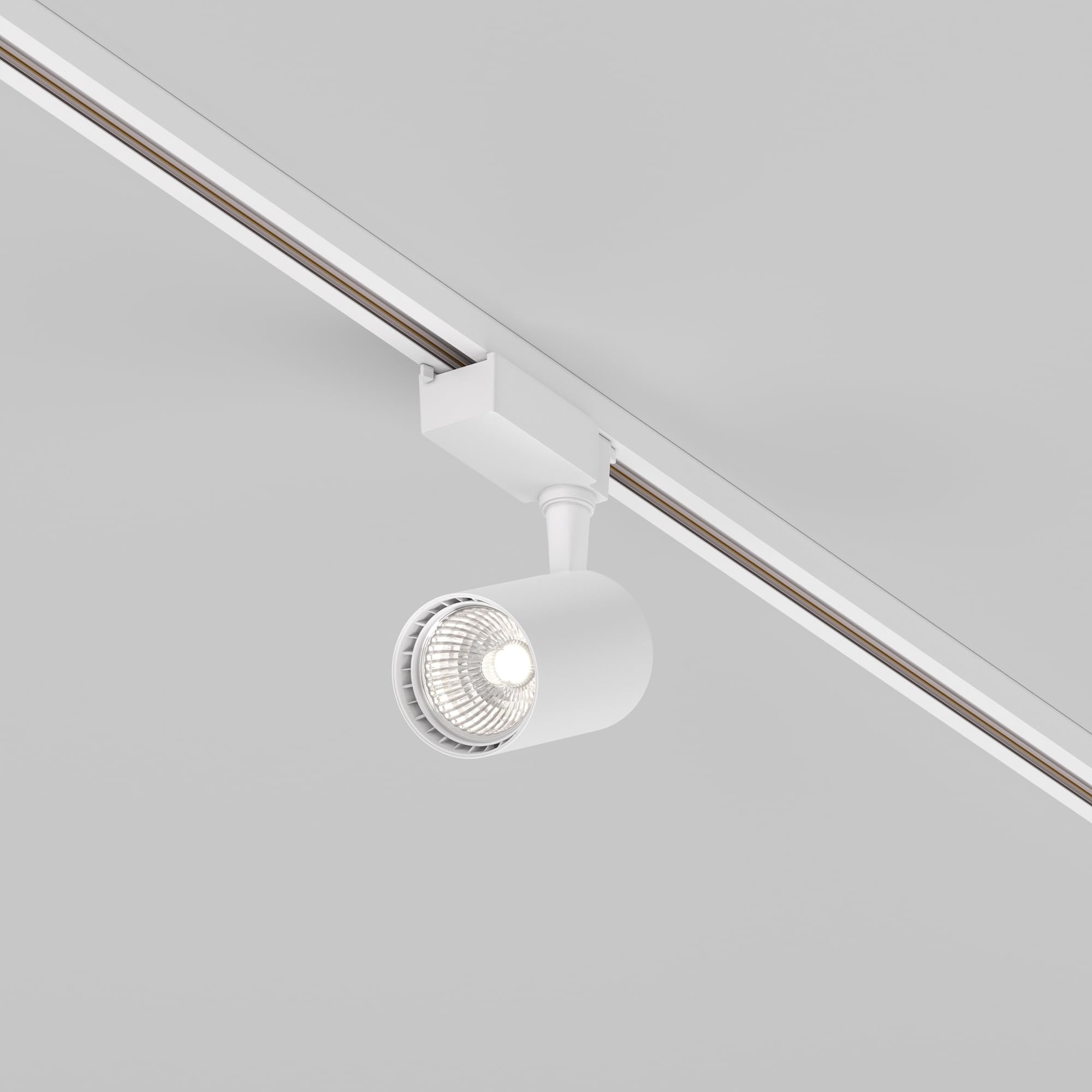 MAYTONI DECORATIVE LIGHTING Moderne Strahler für Magnetschienen-System Single phase track system Unity aus Aluminium Weiß 900 Lumen 10W für Küche, Schlafzimmer, Wohnzimmer, Esszimmer, Lobby