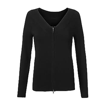 トップス knit switching cardigan blouson Twist Pattern Two Way Zipper Knit Cardigan CD20 - Korean