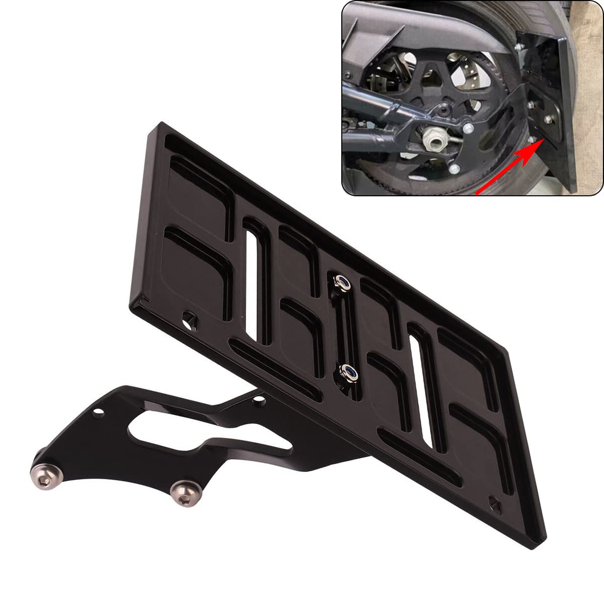 Motorcycle Side Mount License Plate Bracket Rear License Plate Mount Holder Side License Plate Mount Tag Bracket Black for Harley Sportster S RH1250S 2021-2023 2022