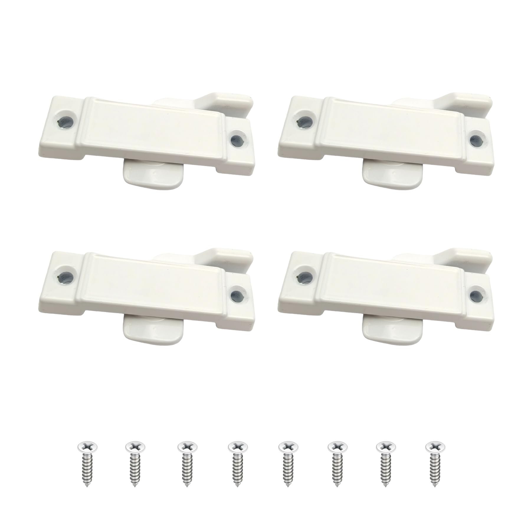 Cerraduras de ventana corredera blanca para reparar marcos rotos F2590