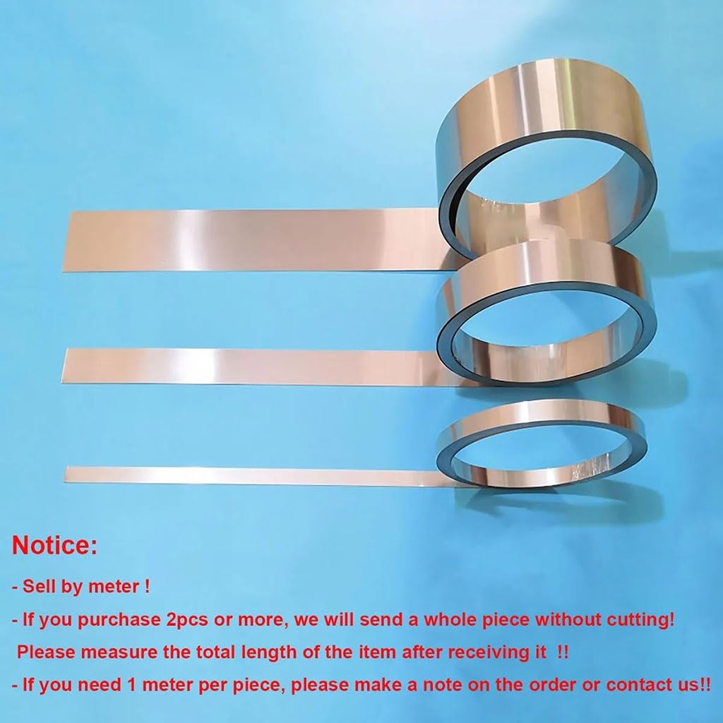 Stainless Steel Foil Roll, Metal Foil Plate,1 Meter Width 20 30 40 50 100mm Thick 0.1mm 0.2 0.3 0.4 0.5 1mm(Thickness 0.2mm,Width 50mm)