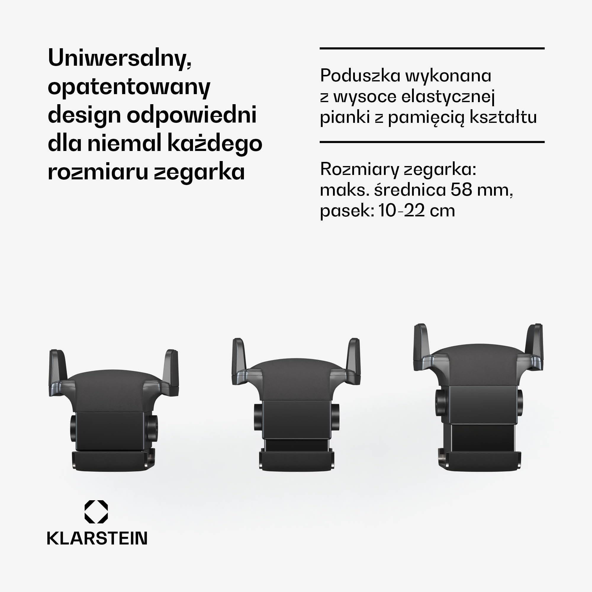 Klarstein ChronoVault Rotomat na 14 zegarków – Automatyczny rotomat z cichym japońskim silnikiem, Wegańska skóra, 4 tryby rotacji i 3 kierunki, Oświetlenie LED i szuflada na biżuterię