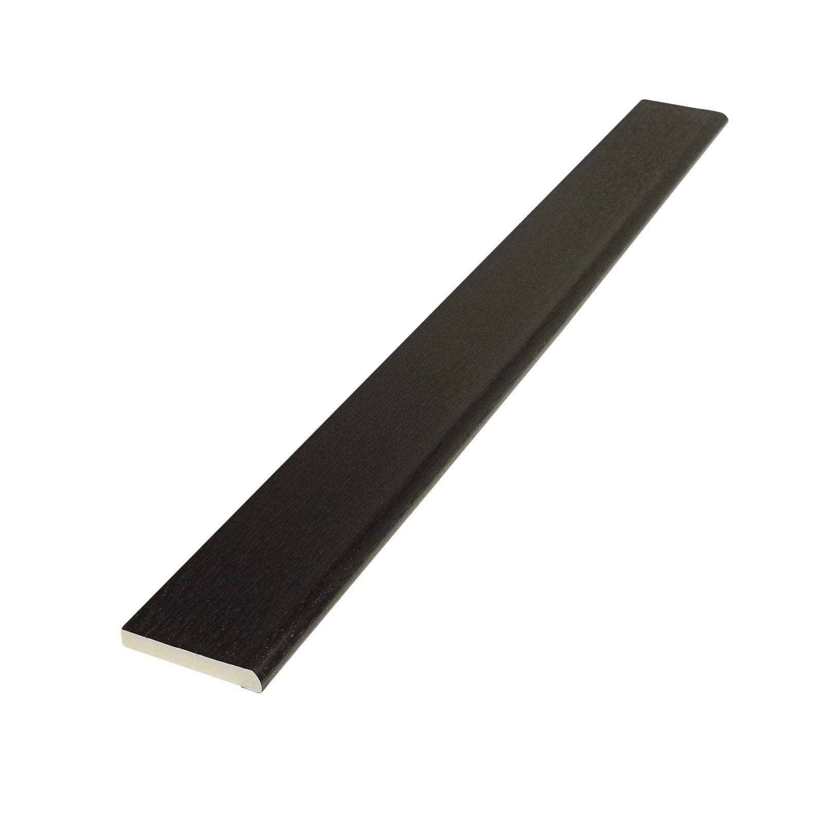 Pencil Round uPVC Architrave Trim (2.5m) - 45mm, Black Ash