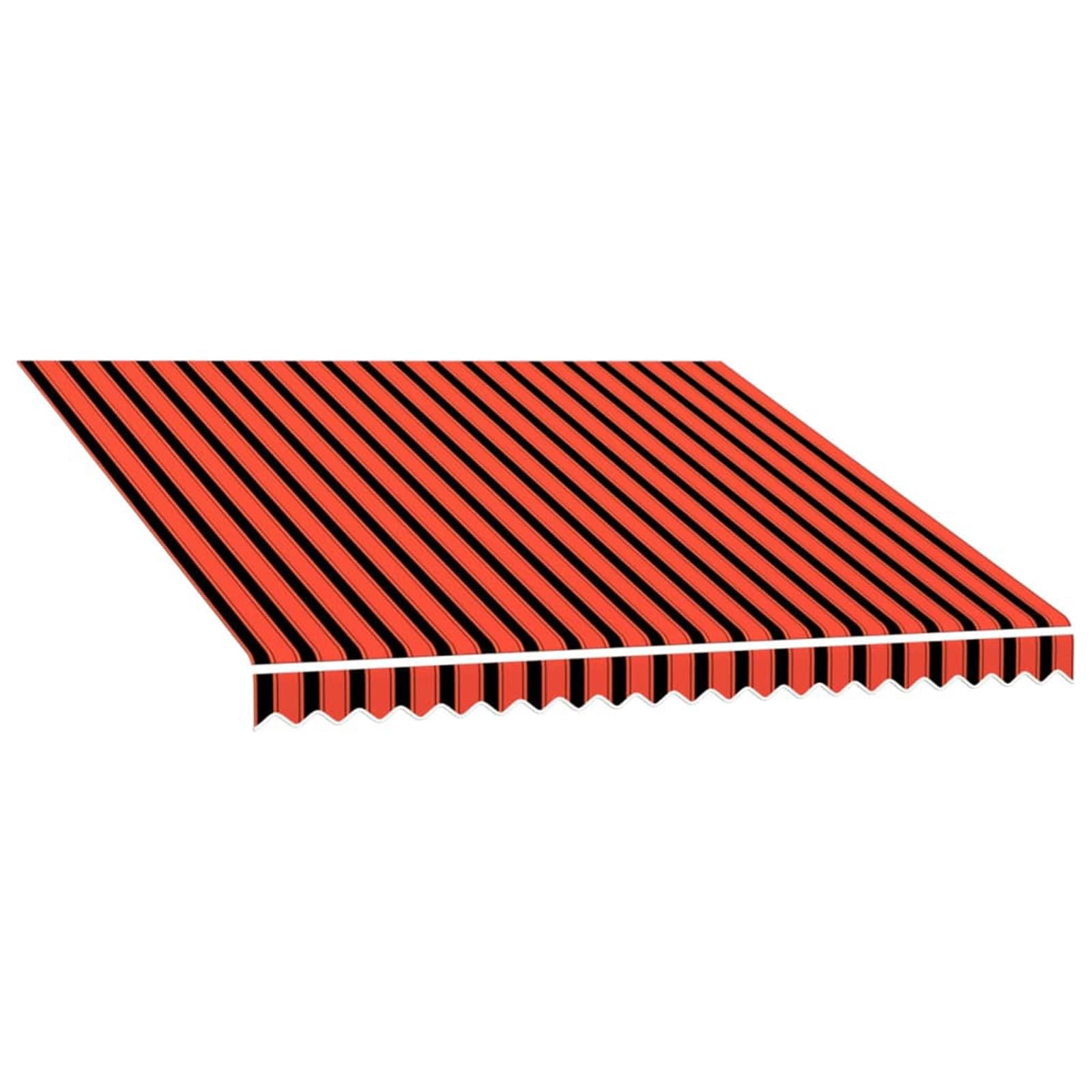 Toile pour auvent de terrasse orange et marron 300 x 250 cm