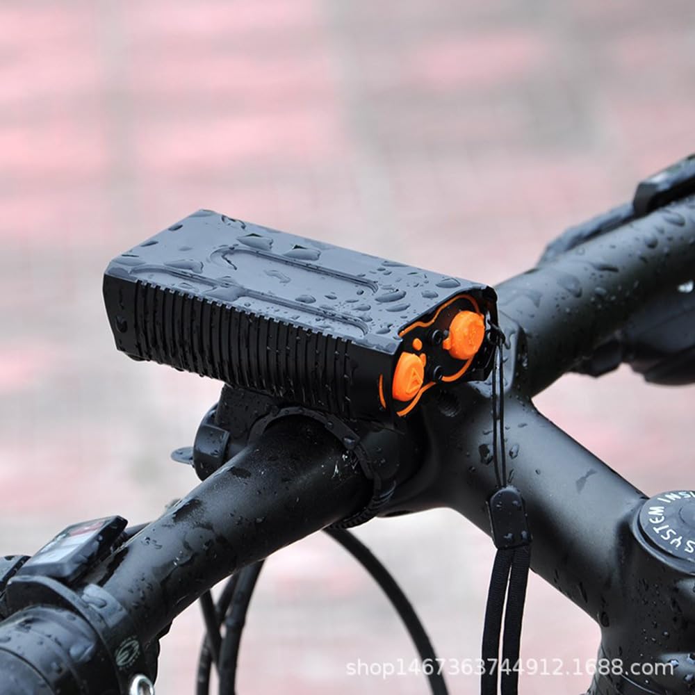 Phares Avant de VTT à LED avec Batterie intégrée, éclairage Nocturne extérieur, Chargement USB, Accessoires pour éclairage de vélo 2T6