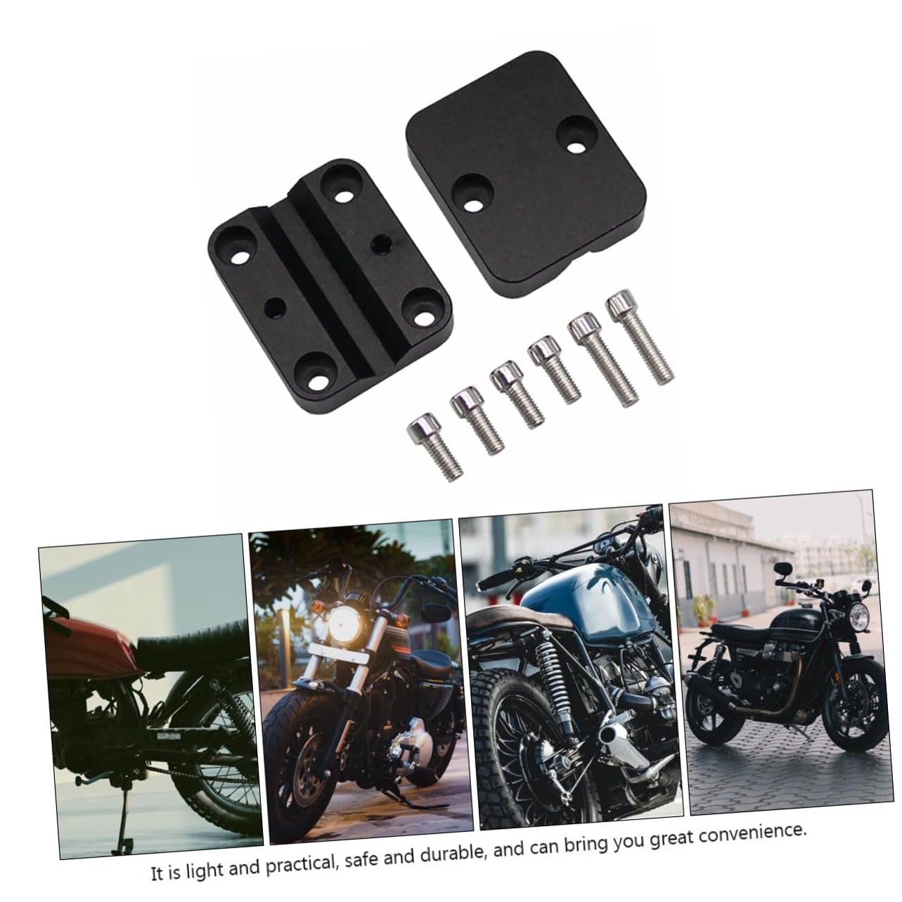 ABOOFAN Support GPS Moto avec Fixation Guidon Porte Téléphone Portable Sécurisé pour Pilotes Compatible RGS et Installation Facile et Stable
