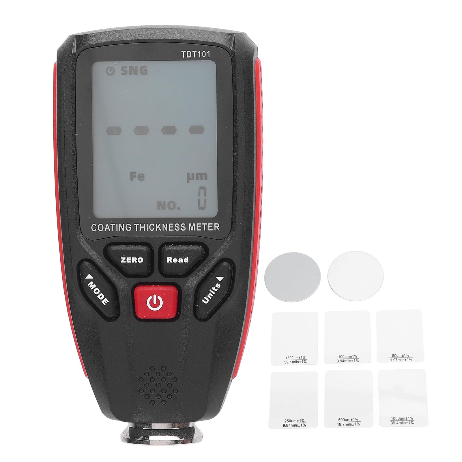 Paint Thickness Gauge Coating Thickness Gauge High Accuracy Backlight LCD Display Paint Depth Thickness Tester for Home Garage Workshop