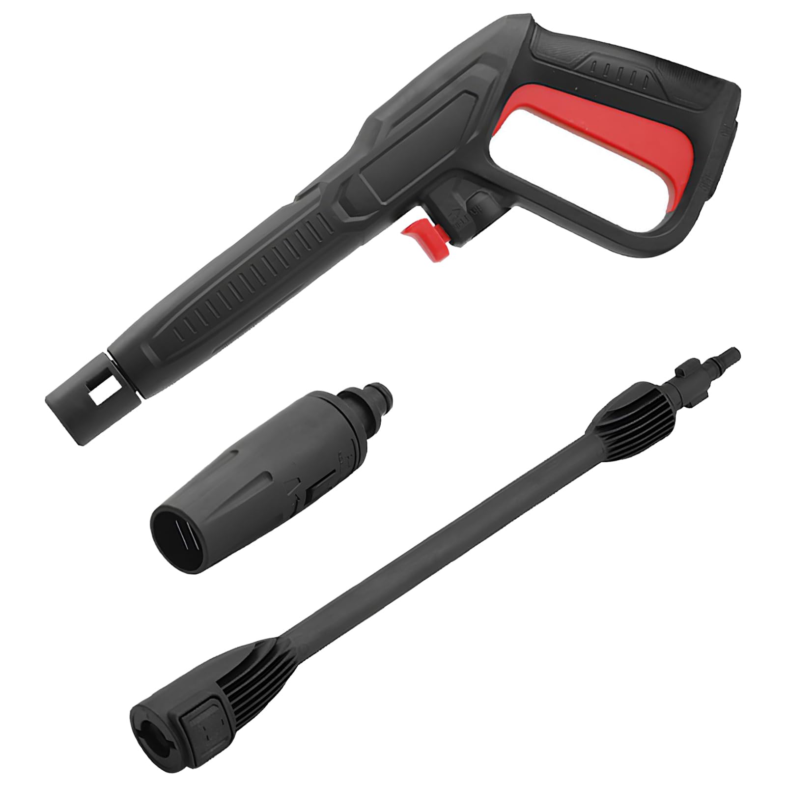Pistolet Pulvérisateur de Rechange avec Lance à Jet, Compatible Uniquement avec les Nettoyeurs Haute Pression Bosch Aquatak/AQT et Black+Decker, Buse de Pulvérisation Réglable