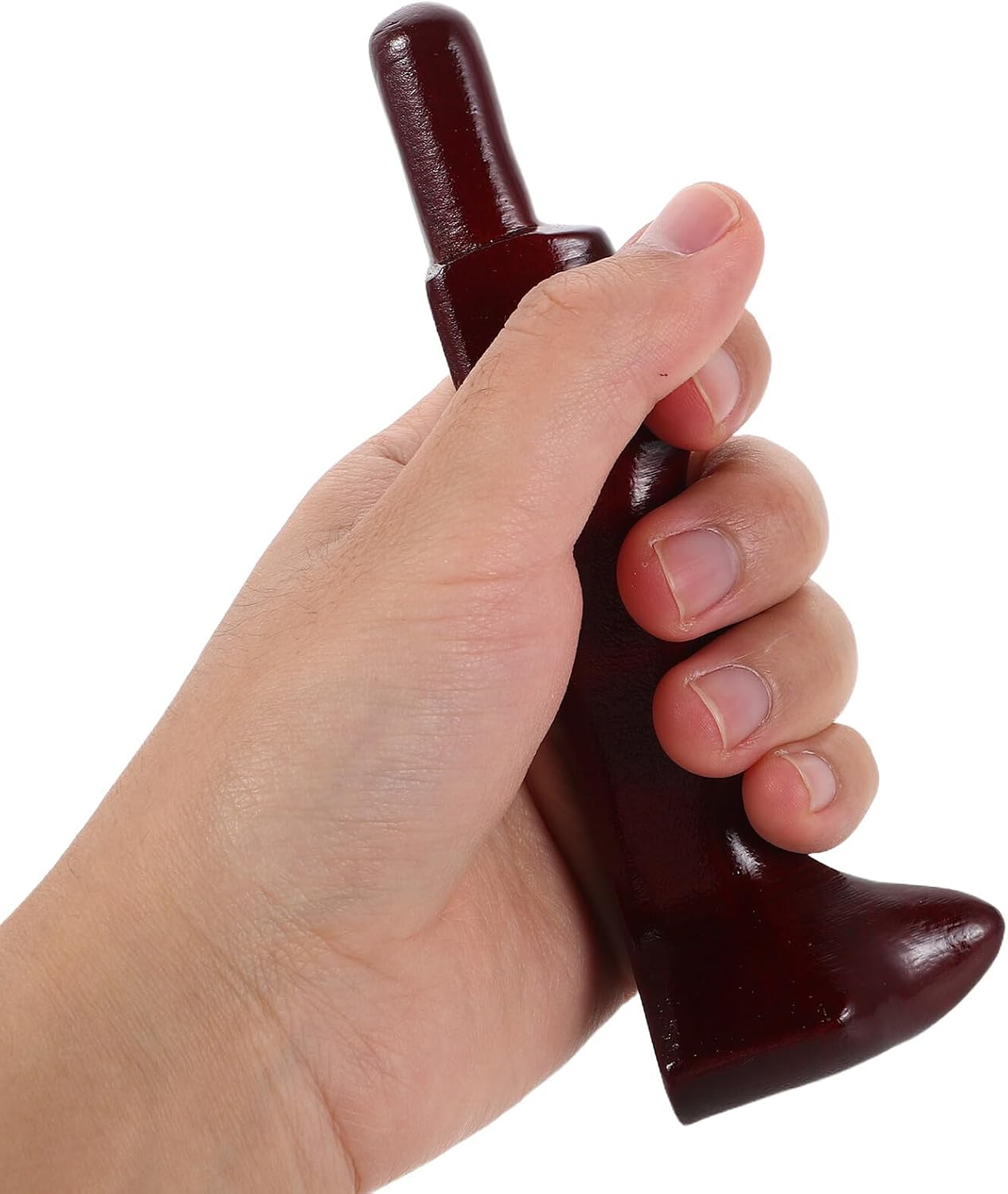 Manual Wooden Neck and Back Trigger Point Massager Stick with Gua Sha Tool for Muscle Relief and Lymphatic Massage, Portable Acupressure for Full Body Relaxation