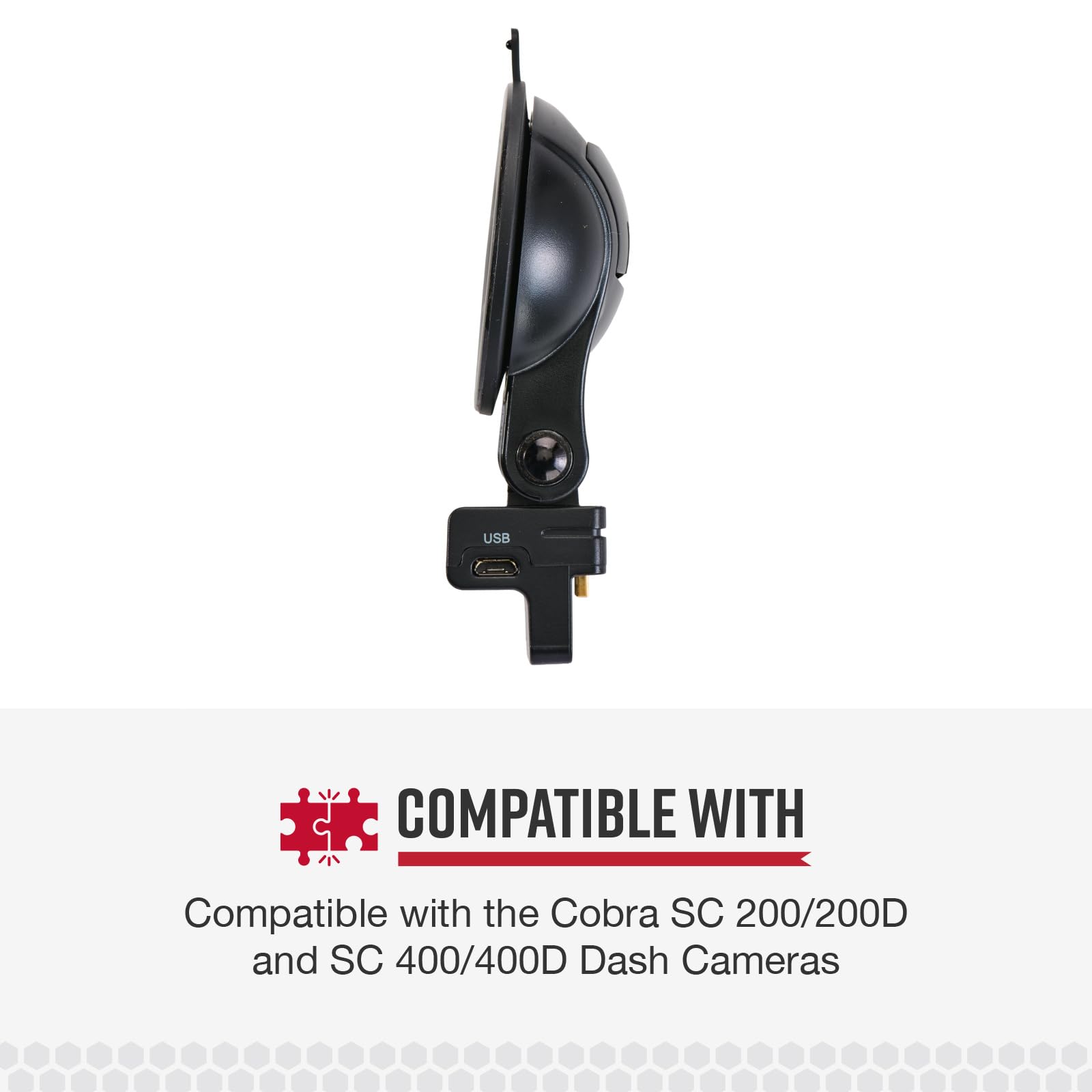 COBRA Supporto a ventosa per cruscotto con GPS per modelli SC 200 e SC 400 Dash Cam