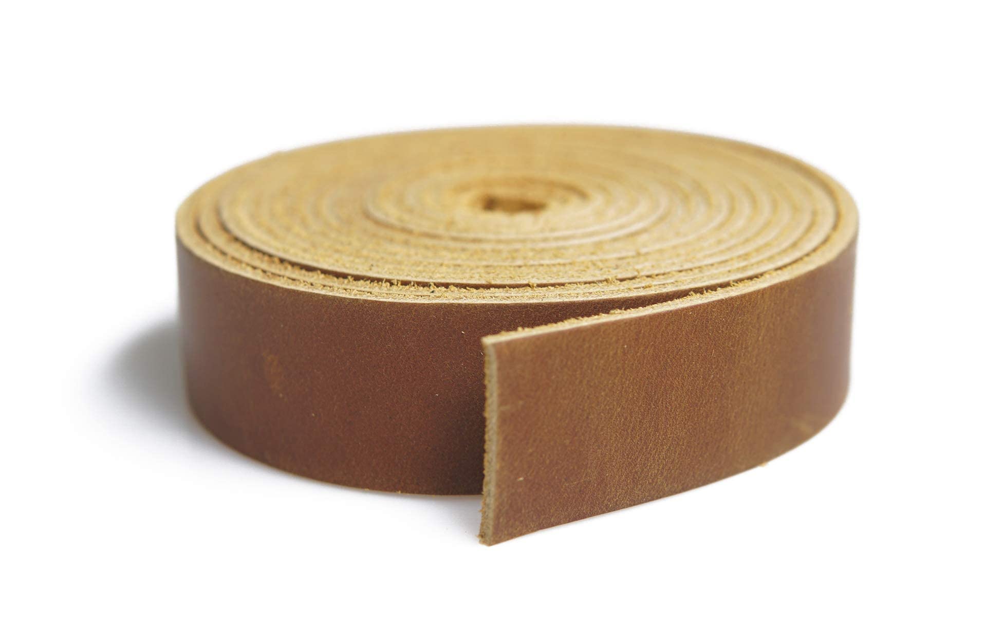 JeerealJeereal Full Grain Leather Strip,Leather Strap 2.0mm Thick Cord Braiding String (1/2inch Wide,72inches Long) for Crafts/Tooling/Workshop Handmade(Bourbon Brown)