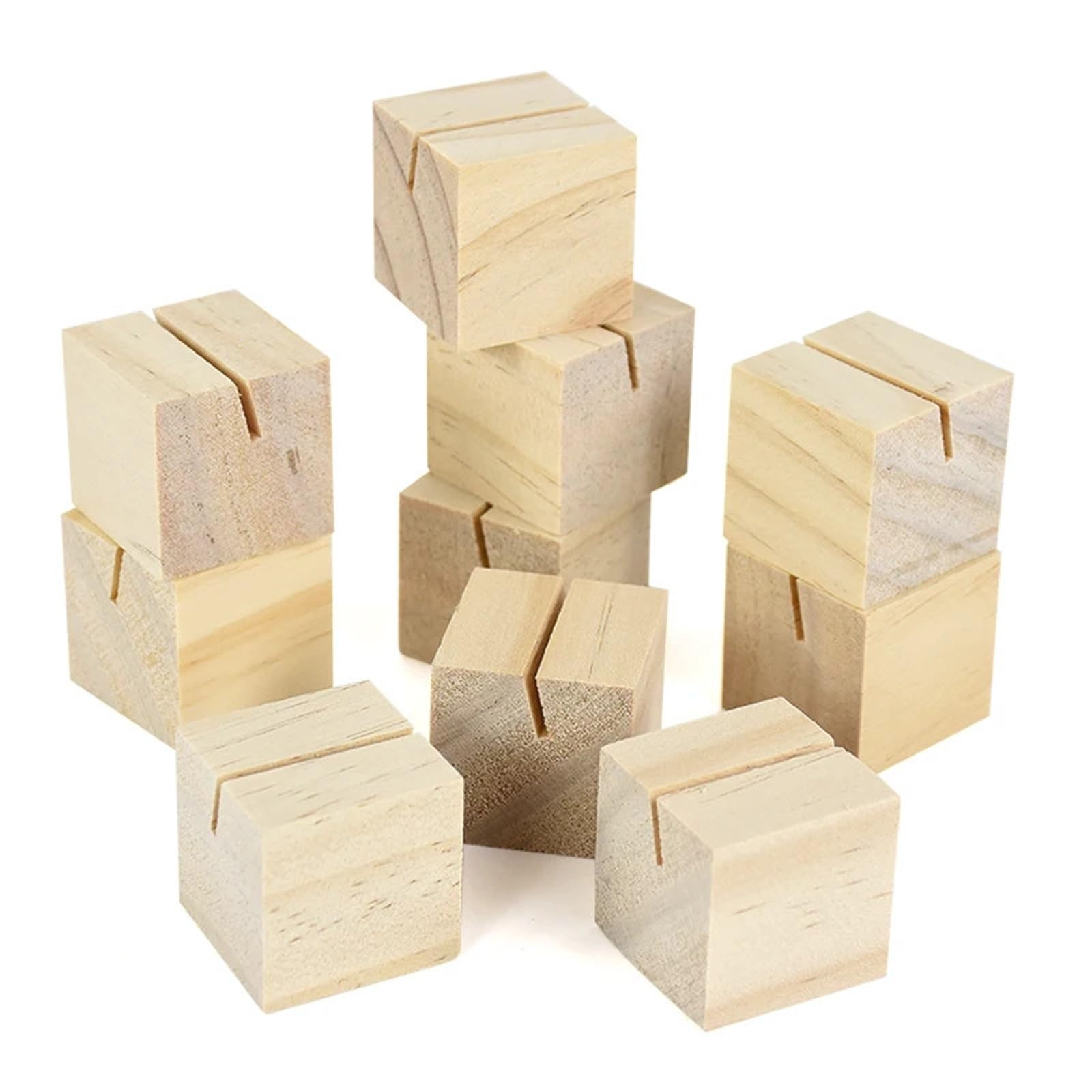 Lot de 30 ou 100 pinces à mémo en bois rustique pour cartes postales et photos - Décoration de table pour mariage, fête d'anniversaire, décoration de table, magasin, bureau, fête de mariage