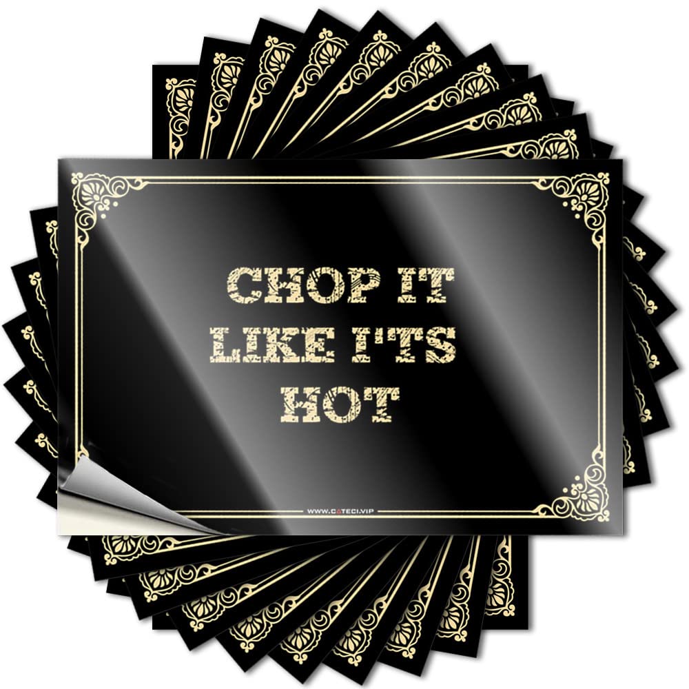 Decals Happy Teen Hat Chop It Like I'ts Hot - No Residue Decals for Exterior(12X18CM)