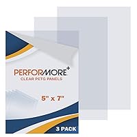 Vista 7 de Performore Juego de láminas de plexiglás PETG transparente, paquete de 10 paneles acrílicos flexibles con película protectora de 5 x 7 pulgadas