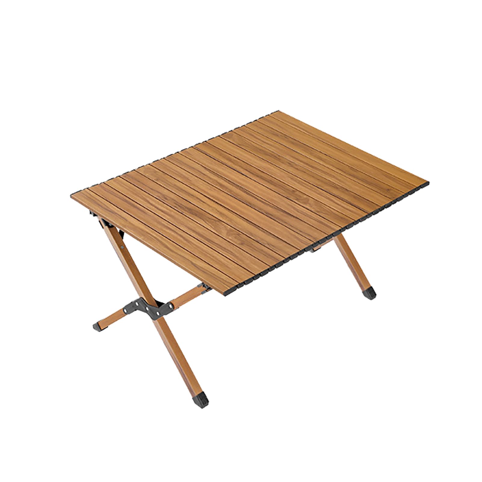 Tavolo da Campeggio in Acciaio al Carbonio 87x61x44cm, Tavolo Pieghevole con Borsa Trasporto, Tavolino con Ripiano Arrotolabile in Acciaio al Carbonio, per Spiaggia, Escursionismo, Viaggi