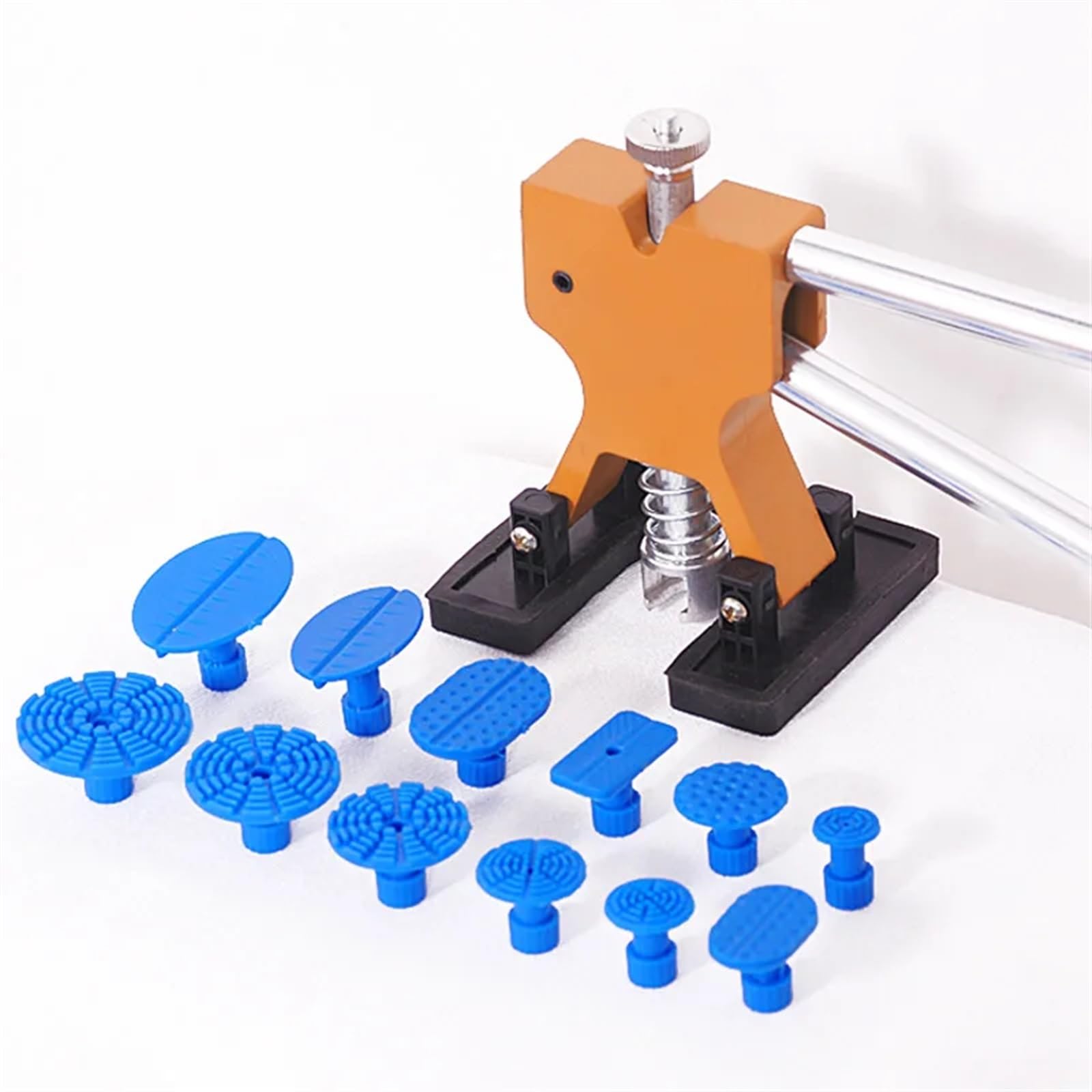 Kit De Débosselage Voiture - 18 Joints + Extracteur - Pour Petites Bosses Sur Carrosserie, Porte, Frigo - Doré