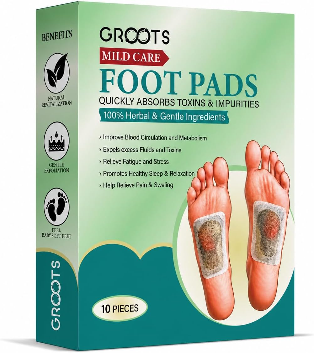 Premium New Foot Patches Stress Relief Patch Solution, Toxin Remover cleansing Foot Pads, Pain Relief,Weight Loss Sleep Patch for Detoxification, For Men & Women (1 BOXES = 10 Patches)