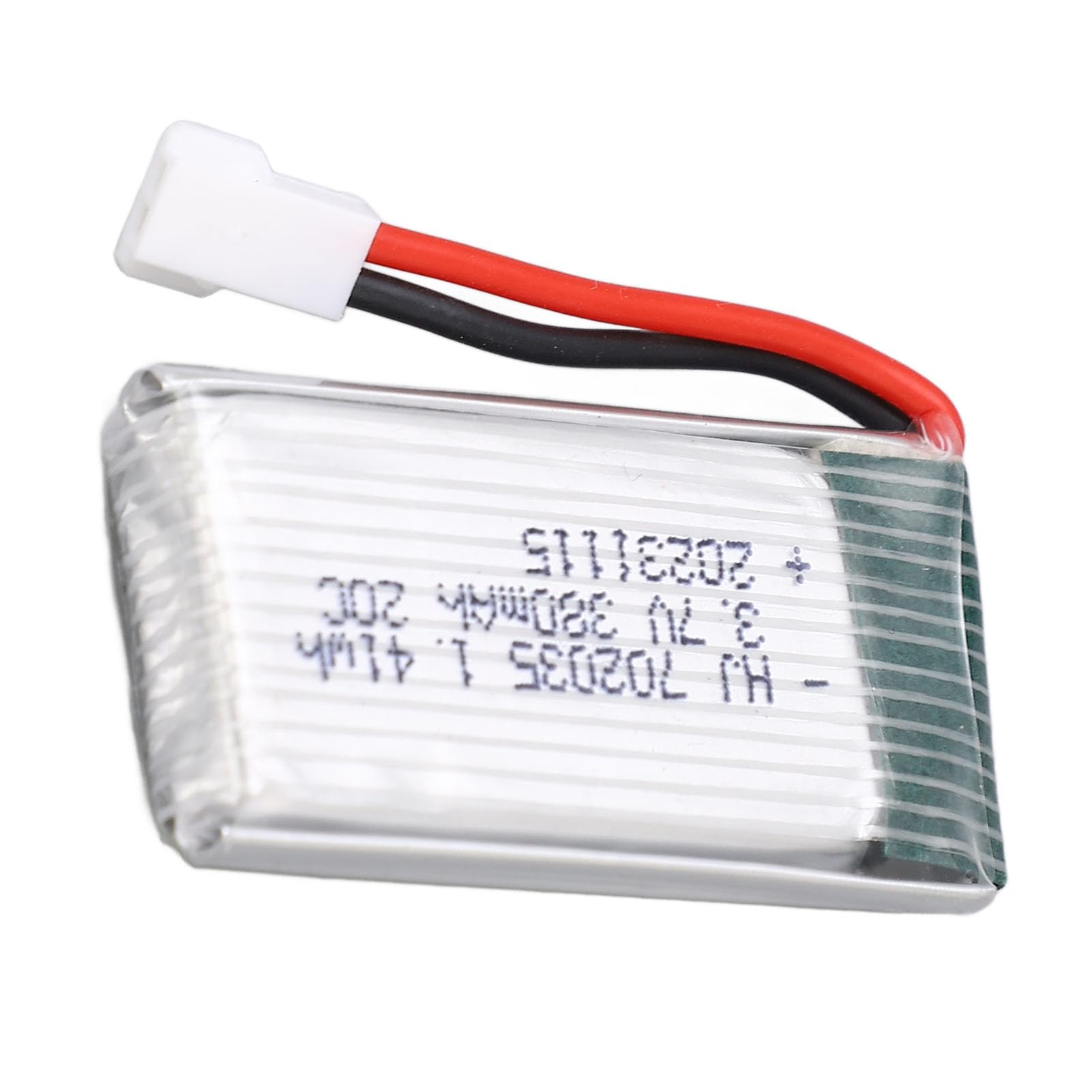 Batterie au Lithium pour Drone, 3,7 V 380 MAh 20 C avec Prise XH2.54 702035 RC Drone Lipo pour Accessoire