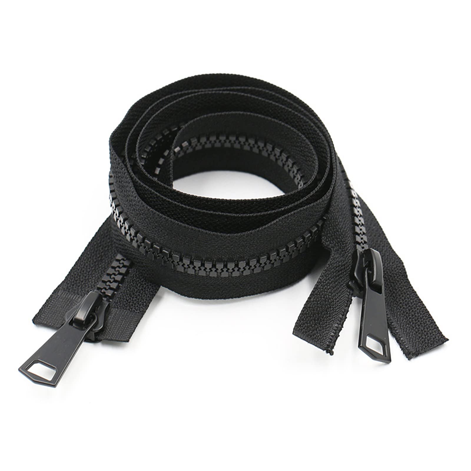 Sponsored Ad – 2pcs #8 36 Inch Two Way Separating Zipper Large Plastic Zipper for Sewing Coat Parka Down Jacket Heavy Duty Resin Zippers Bulk (90cm)