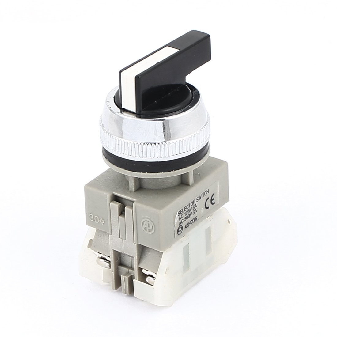 IIVVERR AC 125V/300V 6A/3A NO+NC 4-Pin DPST 3 Position Rotary Selector