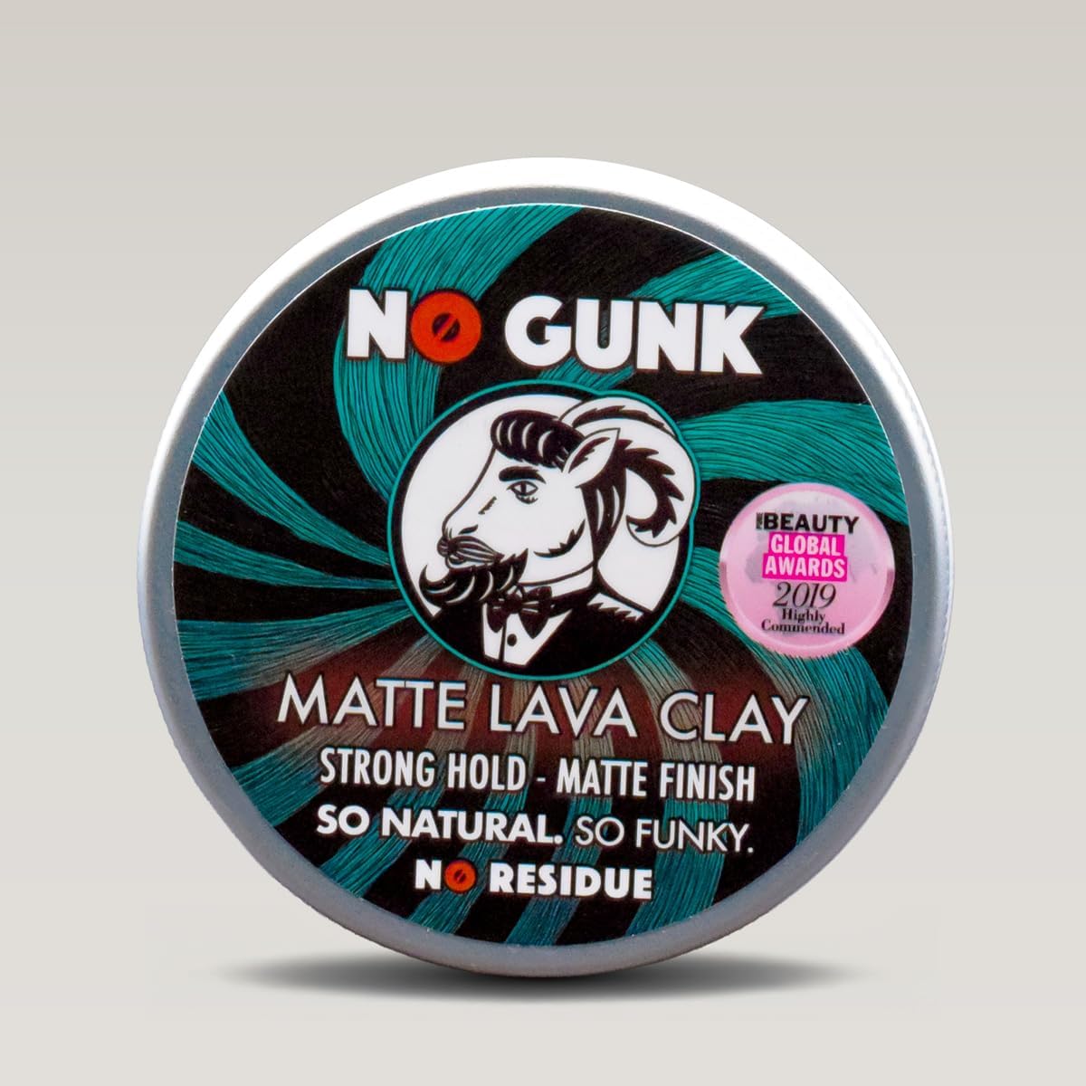 100% Natural Hair Styling Clay For Men - Strong Hold - Matte Finish - Natural & Organic Ingredients - Matte Lava Clay (Original, 50g)
