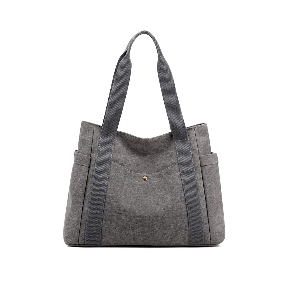 RPAEOYBolso Mujer De Tela Informal de Las Señoras Grande Tote Bag Bolsa de Hombro con Cremallera Bolsos de Playa Compras Adecuado Para Universidades Viajes