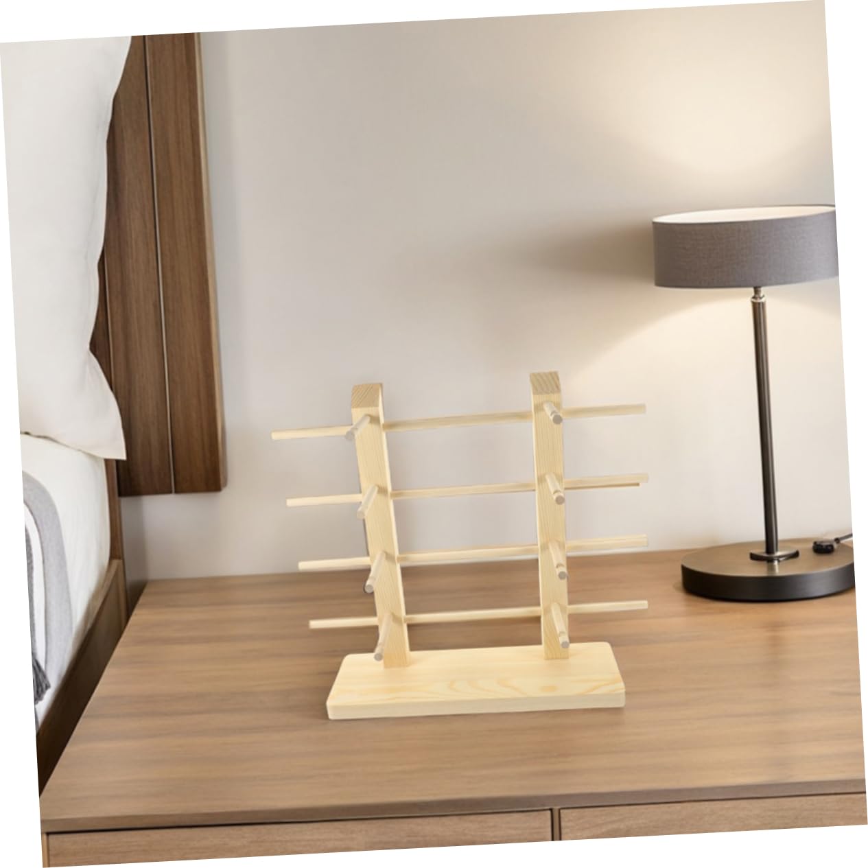 STOBAZA Expositor De Gafas De Madera para 2 Piezas Expositor Multicapa para Mostradores De Tiendas Y Escritorios