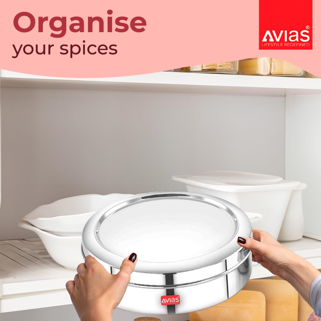 AVIAS Stainless Steel Spice Box - 7 Compartments -6