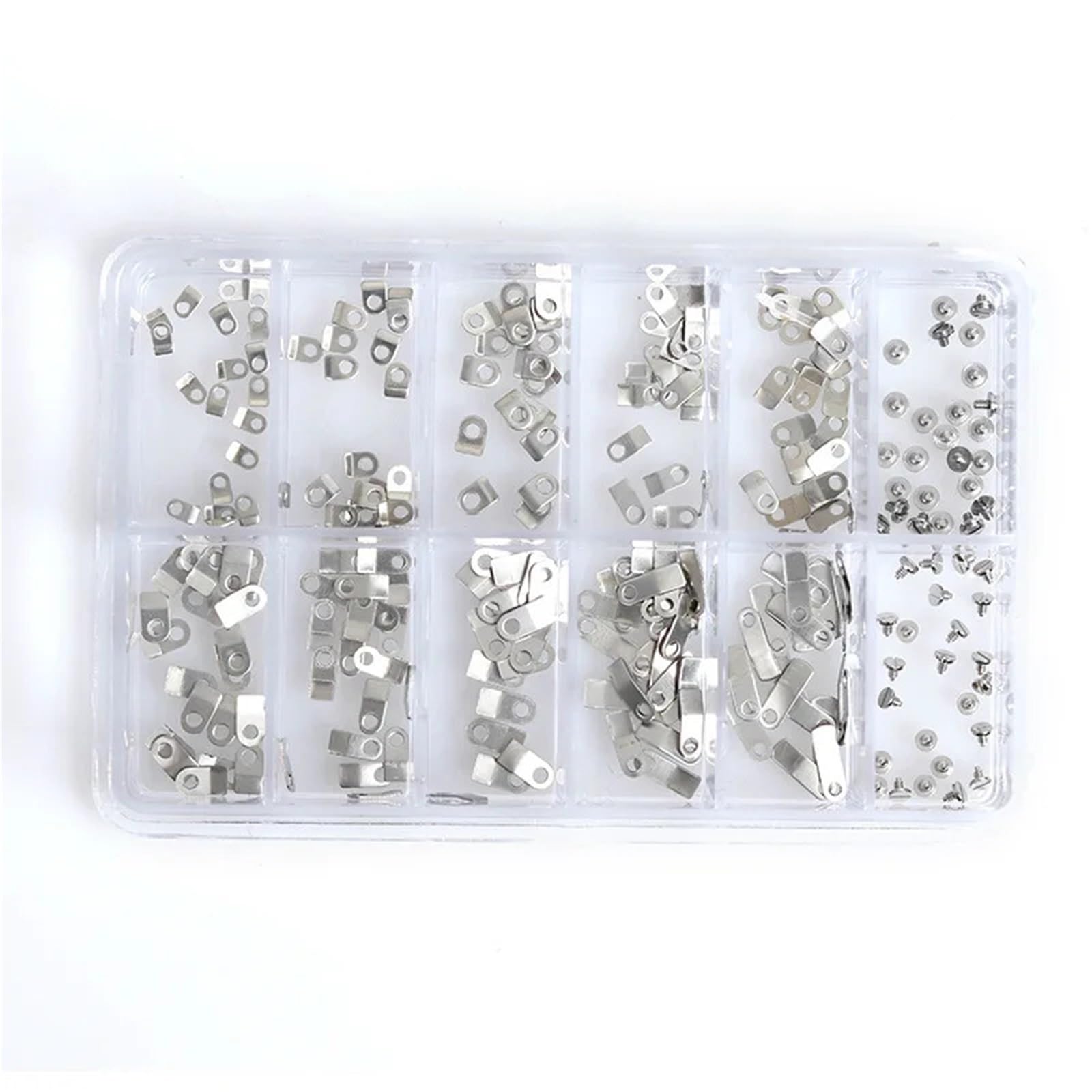 Micro Tiny Screws, Watch Movement Holder Clamps & Screws Set - Fixing Clamp Assortment for Repair (Boxed)