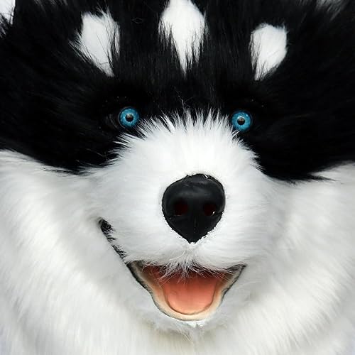 Miniatura 5 de Máscara realista de látex Husky para una diversión hilarante al ras, da rienda suelta a tu Husky interior!