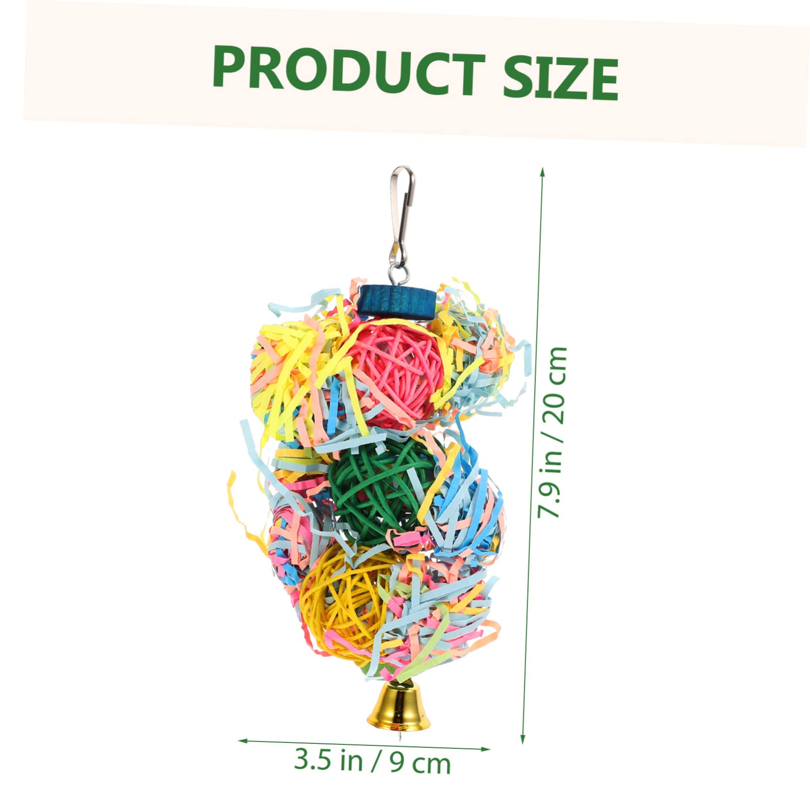 BESPORTBLE 2sets Giocattoli Da Masticare Appesi Per Pappagalli Giocattoli Creativi Per Uccelli Accessori Per Gabbie Attività Di Masticazione e Gioco Per Pappagalli Medi e Grandi