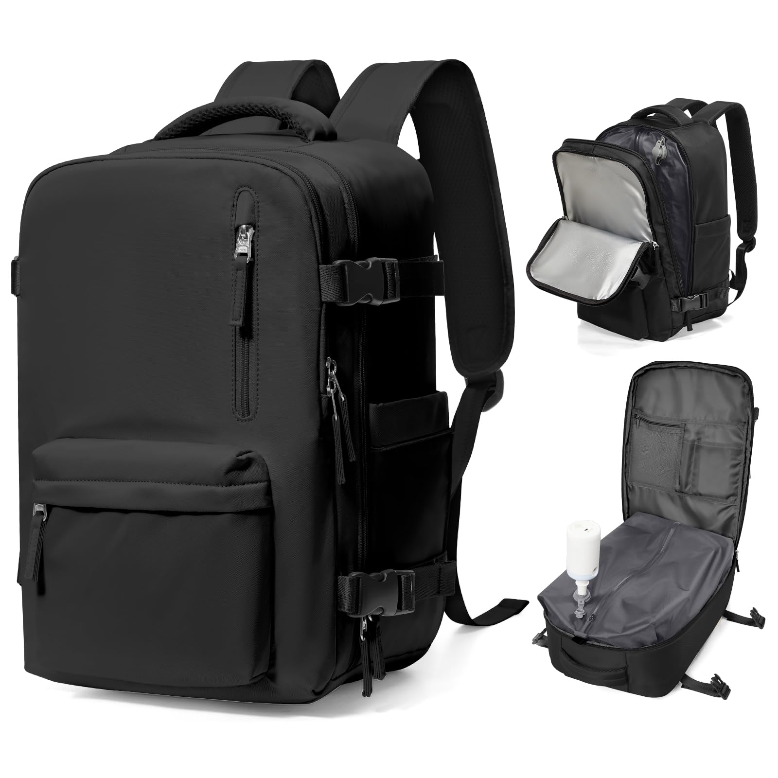 SZSYCN Vacuum Backpack Travel Bag With Pump Ryanair Cabin Bags 40x30x20 Underseat Ryan Air Hand Luggage 40 x 20 x 25 Carry On Baggage For Flights Backpack With Compression System — view 18