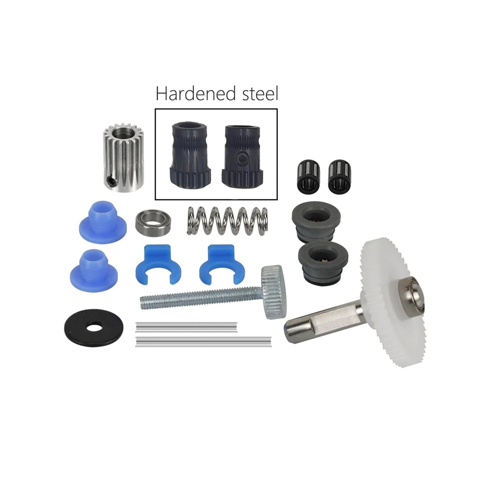 Compatible con impresora 3D Prusa, BMG de doble unidad extrusora | Engranajes de acero endurecido, Bowden/direct, for extrusora BMG, duraderos y precisos(Hardened steel,2set)