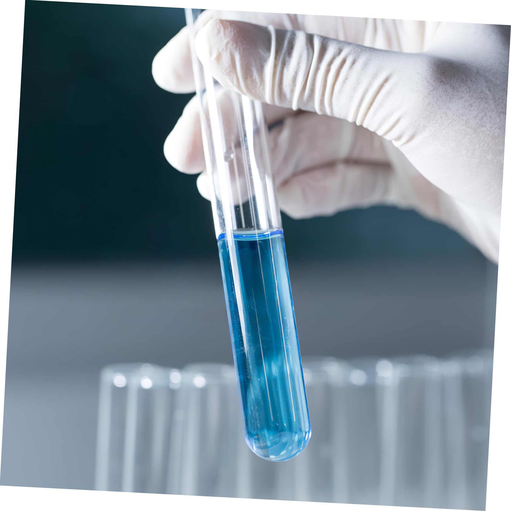 FUNOMOCYA High Borosilicate Glass Test Tubes with Cork Stoppers Funnel and Cleaning Brush for Laboratory Use Science Experiments and Sample Storage