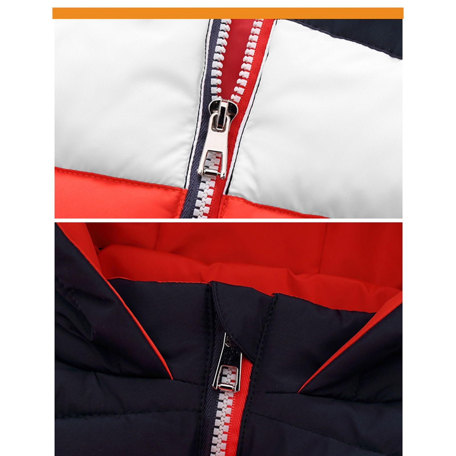 Generisch Veste de mi-saison pour enfant garçon - Doudoune rembourrée en polaire - Veste sans manches - Fermeture éclair - Hiver