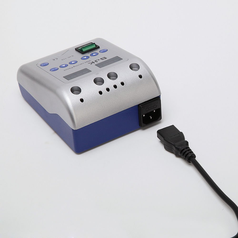 Dental Lab Elektrisches Waxer Schnitzmesser Maschine mit Doppelstift und 6 Wachsspitzen Topf