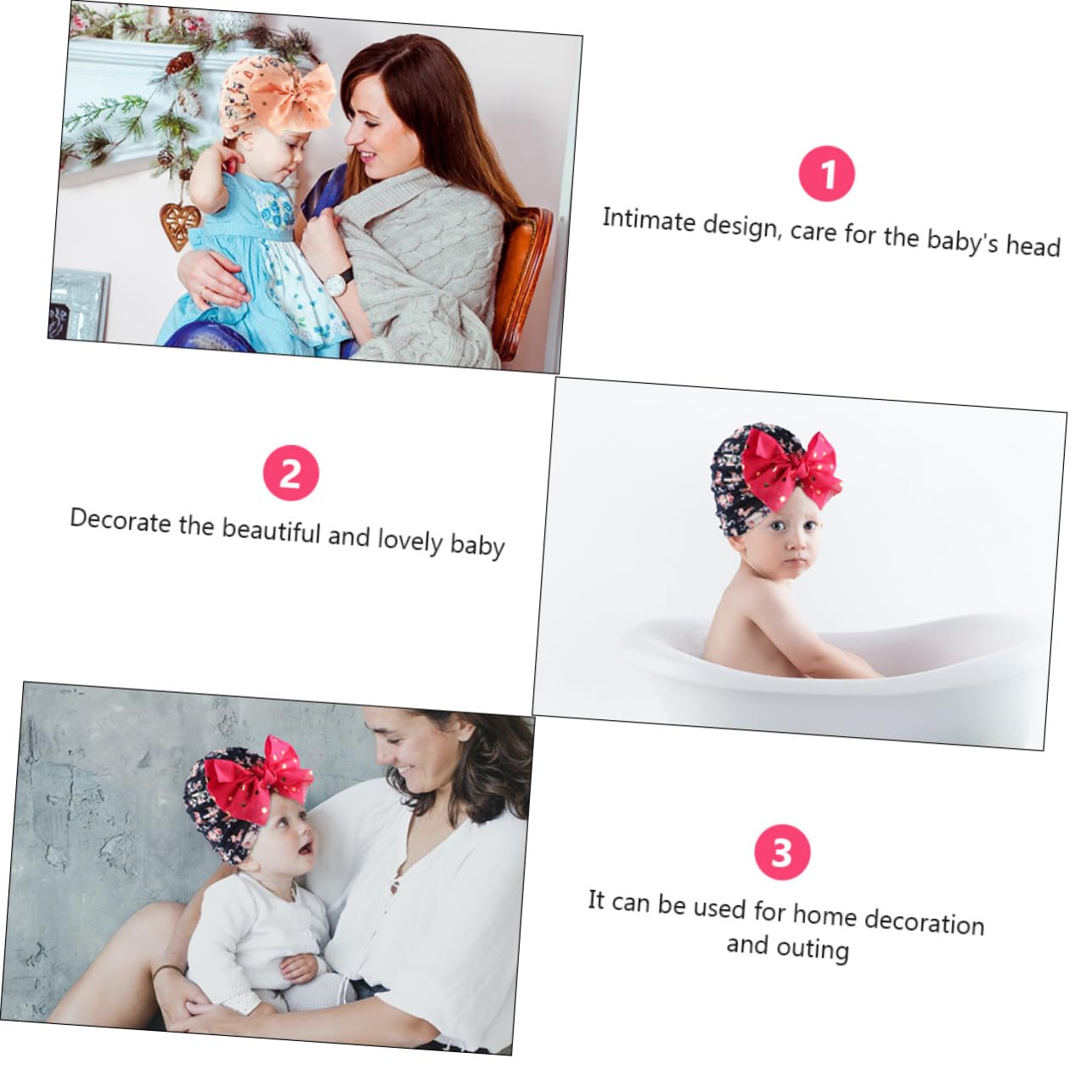Healeved Gorro Turbante para Bebés Recién Nacidos Protección UV Y Cómodo