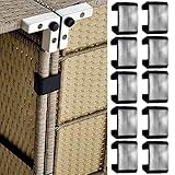 Sofá Mobiliario Conector Cierre Clips 10pcs Exterior Patio Mobiliario Clips Modular Mimbre Sofá Mimbre Mobiliario Abrazaderas Silla Cierres, Conectar El Modular - 5.25cm