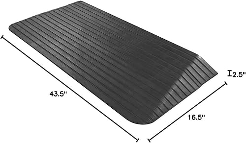 Vista 18 de Rampa de goma maciza para silla de ruedas Silver Spring, poderosa, para entrada, rampa, Negro, 1, 1