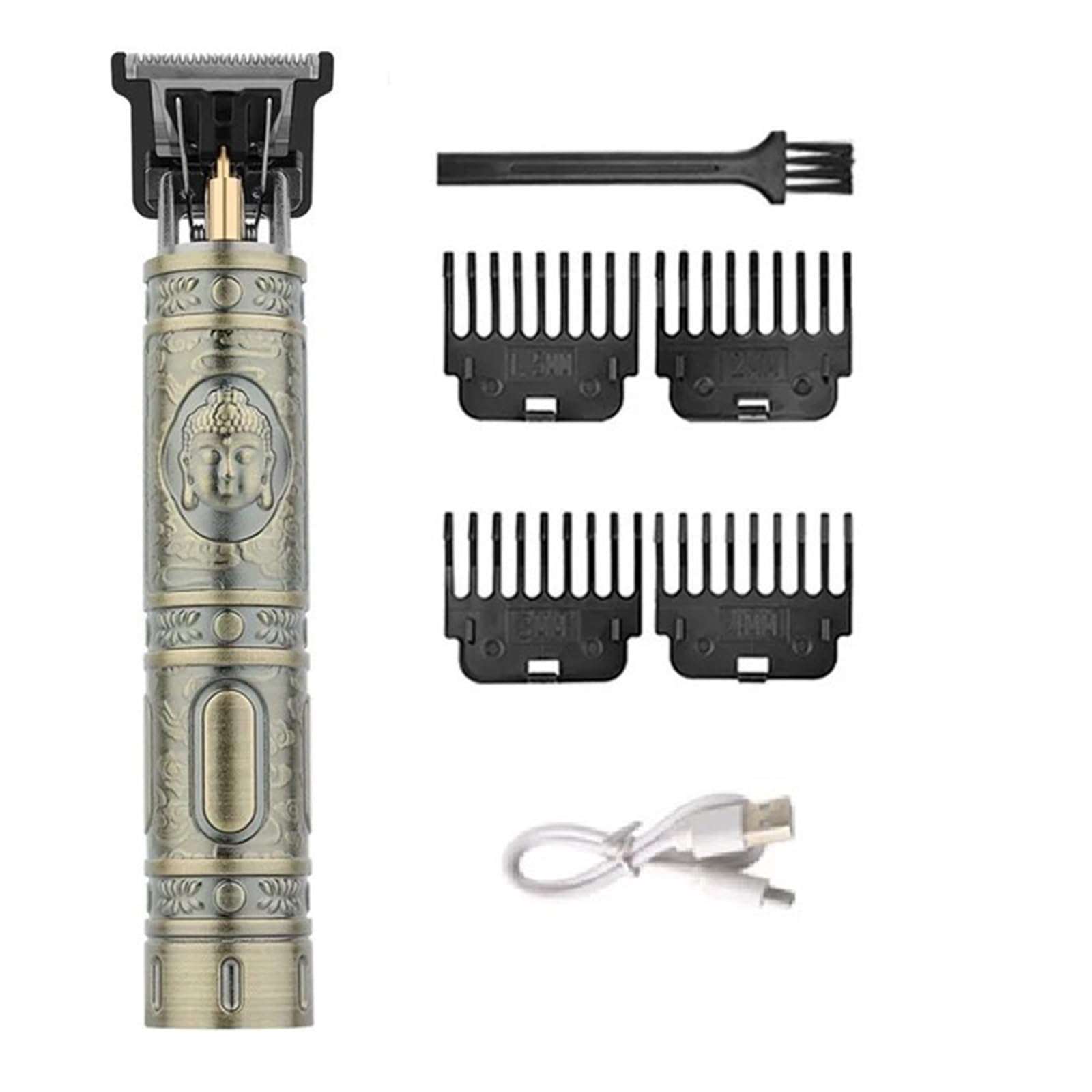 Rasoi T9 Tagliacapelli Uomo Rasoio Trimmer Per Gli Uomini Ricaricabile USB Elettrico Tagliacapelli Nuovo Barbiere Professionale Barba Trimmer (Buddha)