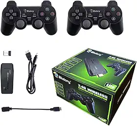 Blulory 4K Smart Video game TV Stick,Consoles de Video game,2.4G Wireless Gamepads Controlador 10.000 jogos 32/64GB Retro Classic Gamin