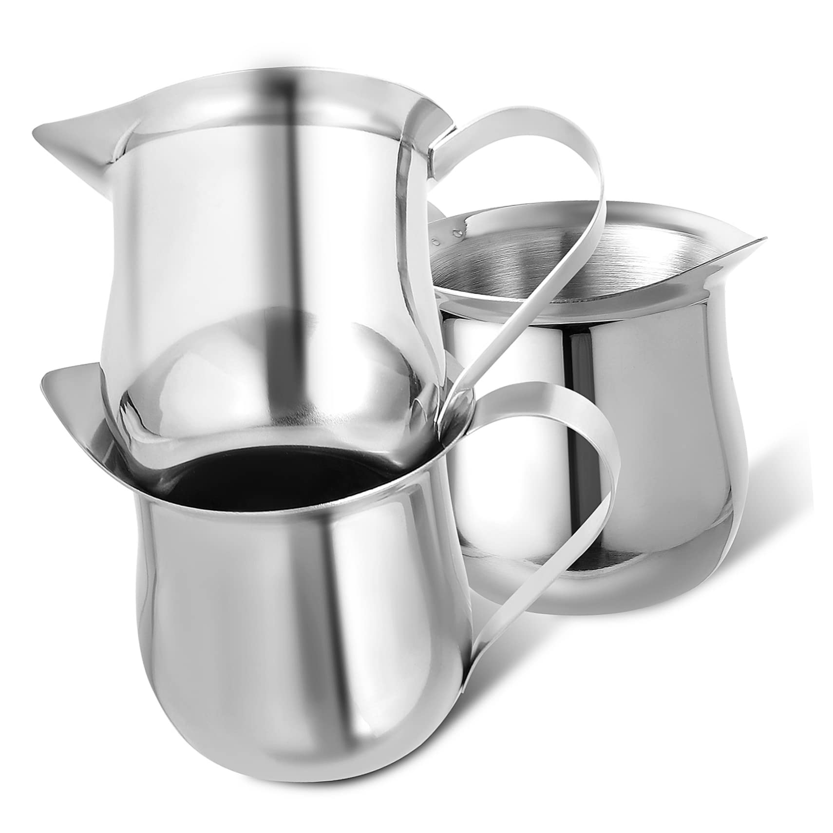 DOITOOL 9piezas Jarra De Leche De Acero Inoxidable Para Leche Taza Pequeña Para Espresso y Café Para y Amantes Del Café