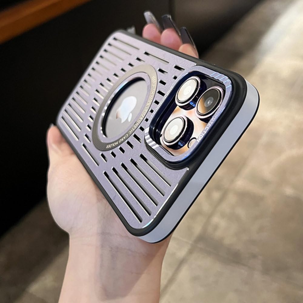 Étui magnétique pour iPhone 14 Pro Max avec refroidissement métal - 6