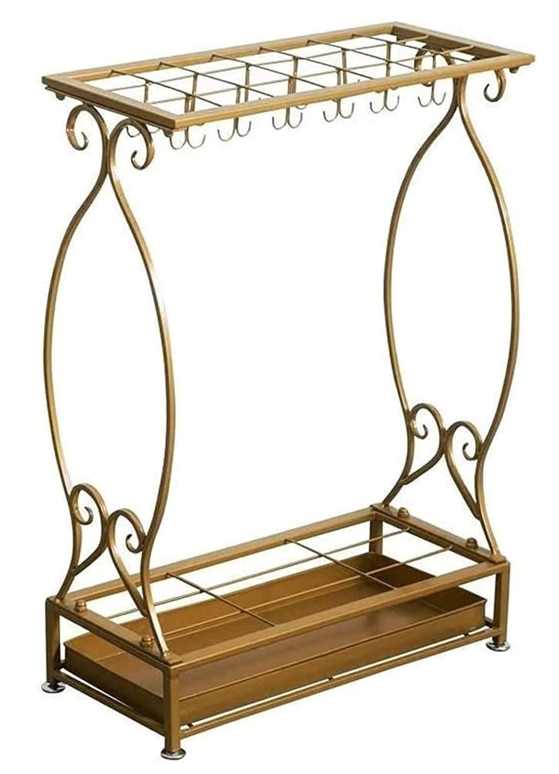 HYLYGFH Metal Umbrella Stand with Iron Hook Reinforcement Design for Office Entryway Umbrella Holder Rack for Umbrella Storage and nization