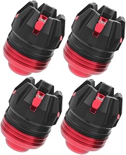 4piezas Deslizadores De Marco Para Protección De Caídas De Motocicleta Accesorios Para Tenedor Frontal Protección Contra Caídas Color Rojo Instalación y Resistencia Diaria