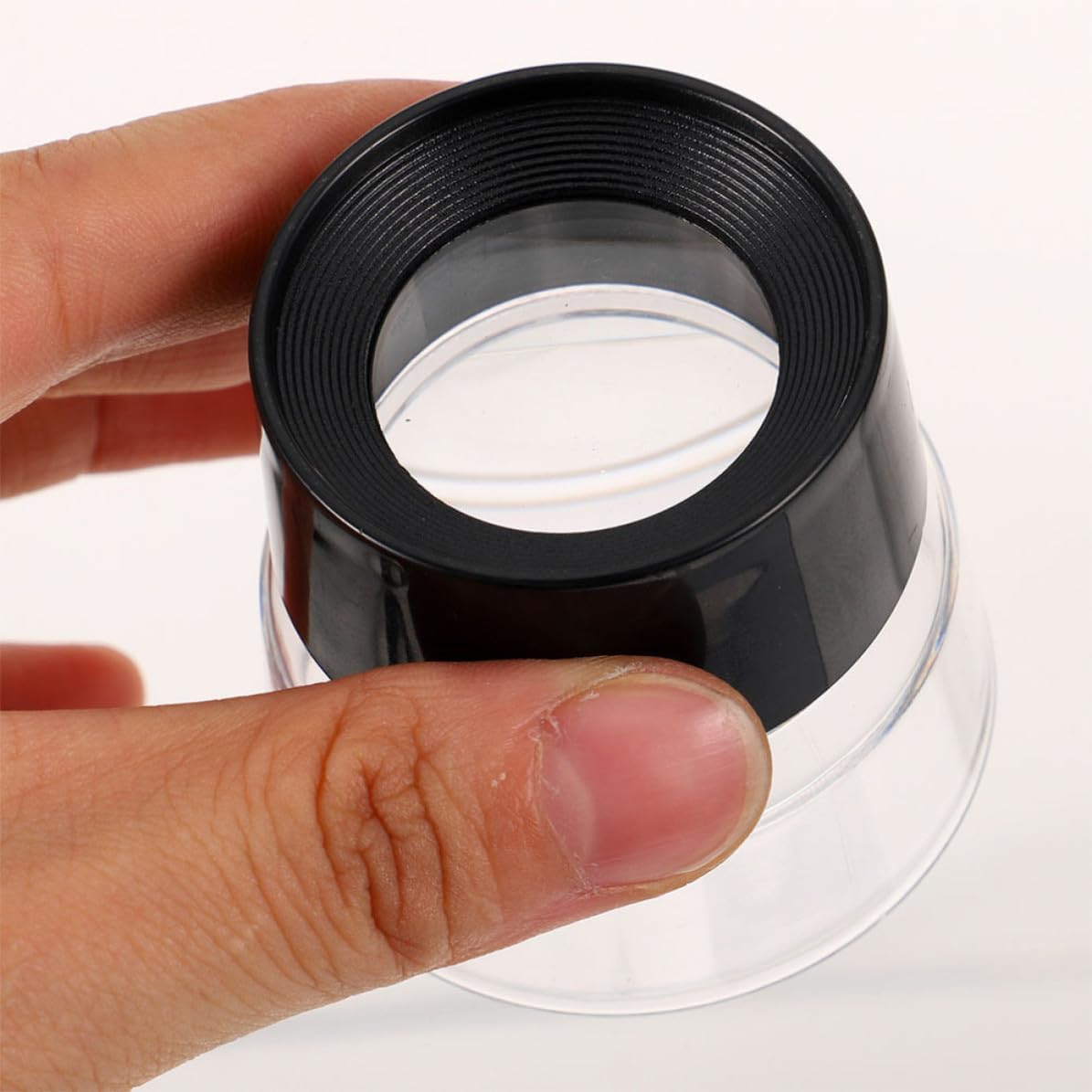 6pcs 10x Magnifier Loupes for Jewelry and Stamps, Pre-Focused Cylindrical Loupe with Glass Lens, Lightweight Abs Material for Precise Inspection and Auctions